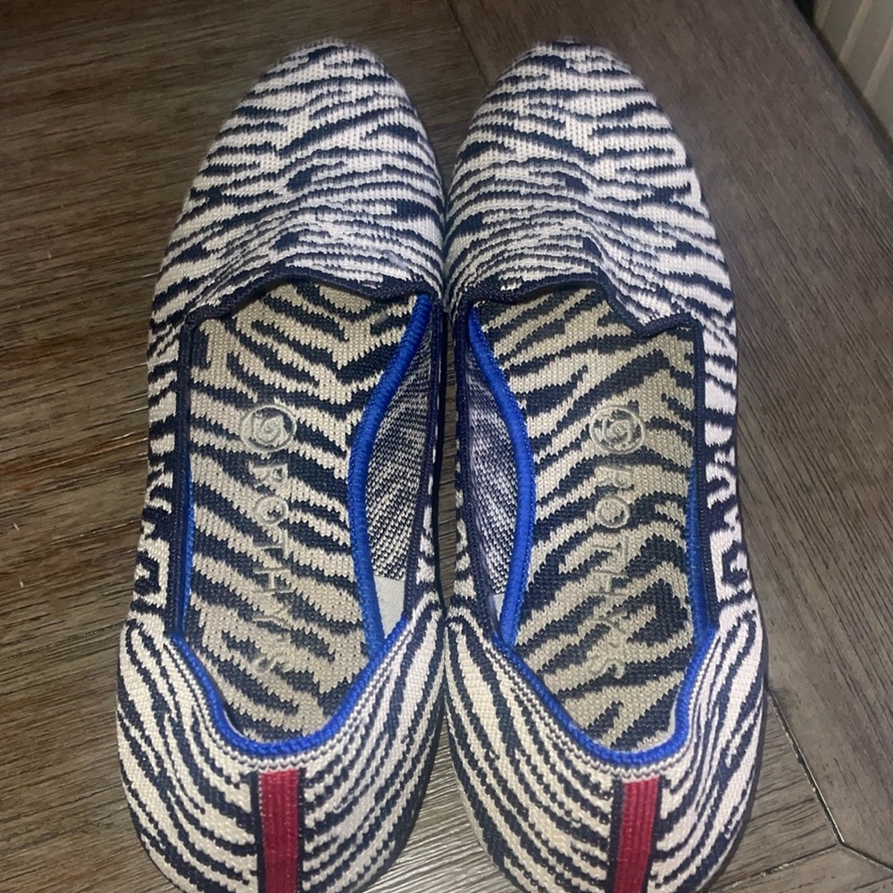 Zebra Print Rothys loafer